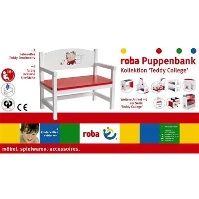 Image de Roba 98837 Banc pour poupées collection Teddy College&quot;.&quot;