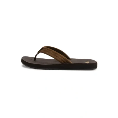 Afbeelding van Quiksilver Carver CORE Teensandalen brown, Heren, Maat: 41, Brown Veloursleer