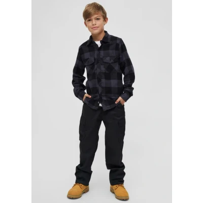 Afbeelding van Brandit Overhemd voor kinderen, Maat: 134/140, Black/grey
