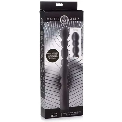 Afbeelding van XR Brands Viper Beads Silicone Anal Vibrator black