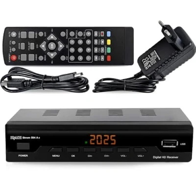 Afbeelding van Stroom 504 A+ decoder DTT Full HD DVB T2 compatibel met HEVC264 (HDMI, Scart, USB, Digital Plus), zwart