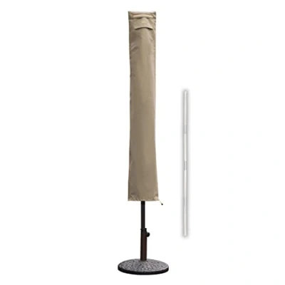 Afbeelding van Sekey Beschermhoes voor parasol, uv en stofdicht, waterdicht, weerbestendig, scheurvast, taupe