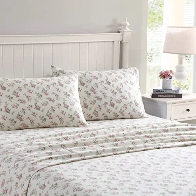 Afbeelding van Laura Ashley Home Beddengoed van geborsteld katoenflanel voor zachtheid en comfort (Audrey, eenpersoonsbed)