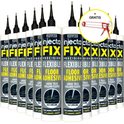 Afbeelding van Floor Fix Pro injectielijm 12 stuks + gratis kitspuit