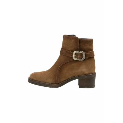 Afbeelding van Tamaris Cowboy/Bikerlaarsjes, Dames, Maat: 36, Brown Schoenen