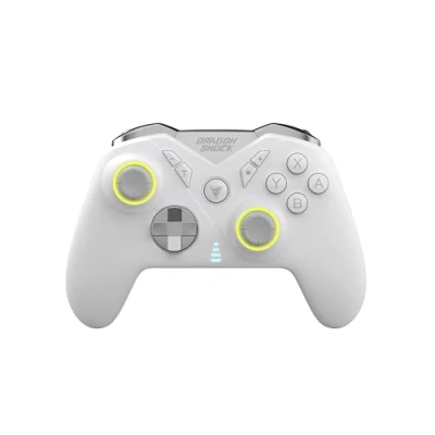 Afbeelding van DragonShock NEBULA Pro draadloze controller wit Geschikt voor Nintendo Switch Lite OLED PS3 PC Android