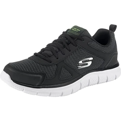 Afbeelding van Skechers Track Bucolo 52630 BKW, Mannen, Zwart, Trainingschoenen,Sportschoenen, maat: 42,5