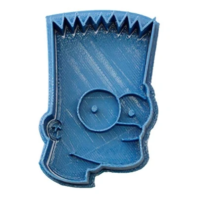 Afbeelding van Cuticuter Les Simpsons Bart Bakvorm, Blauw, 8 x 7 1,5 cm