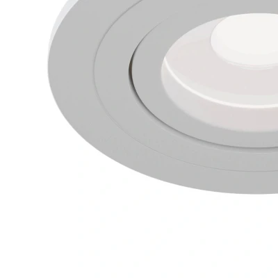 Afbeelding van Inbouwspot Atom, GU10, wit, ronde frame
