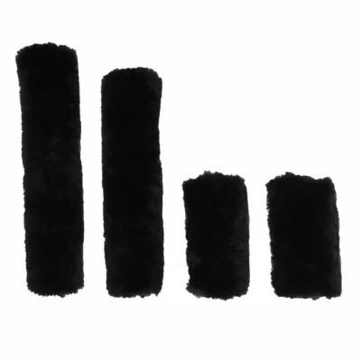 Afbeelding van Kentucky Halsterbontjes Sheepskin Black 4st