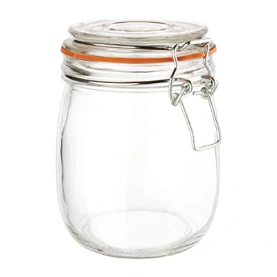 Image de Bocal à conserves en Verre avec clip 750 ml Vogue