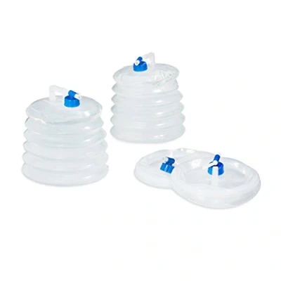 Afbeelding van Relaxdays opvouwbare jerrycan set van 4 water watertank camping 5 15 l 10 Liter