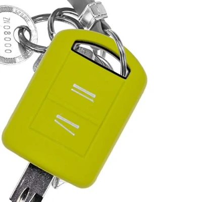 Afbeelding van Zachte siliconen autosleutelhoes appelgroen compatibel met Opel Combo C Corsa Meriva A Tigra TwinTop