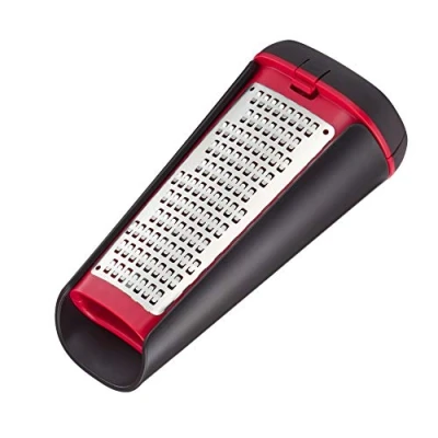 Afbeelding van Lagostina Ingenio Smart Rasp Box met twee messen, kunststof en staal, zwart rood