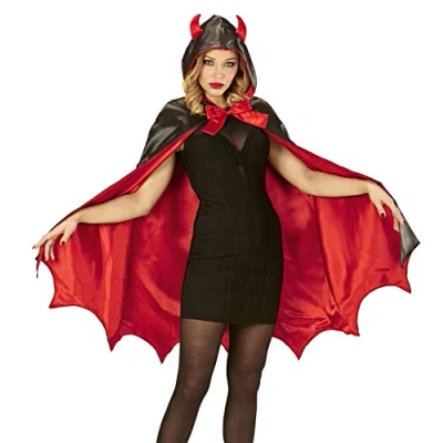 Afbeelding van W WIDMANN MILANO Party Fashion Duivelskostuum, cape met capuchon, Halloween, themafeest, carnaval