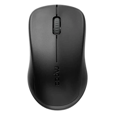 Afbeelding van Rapoo 1680 Silent draadloze muis 2,4 GHz met 1000 dpi sensor, 12 maanden ergonomische batterijduur voor pc en Mac, zwart