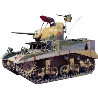 Afbeelding van 1:35 MiniArt 35421 Britse M3 Stuart Mk.I &quot;Honey&quot; Vroege Productie Tank Met volledig Interieur Plastic Modelbouwpakket