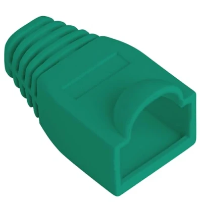 Afbeelding van Lanberg rubberen afdekking voor RJ45 connector, groen Pak van 100 stuks