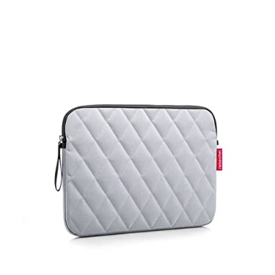 Afbeelding van Reisenthel Notebook Sleeve Laptoptas 13,5 Inch 4L Rhombus Licht Grijs