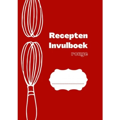 Afbeelding van Recepten invulboek Rouge