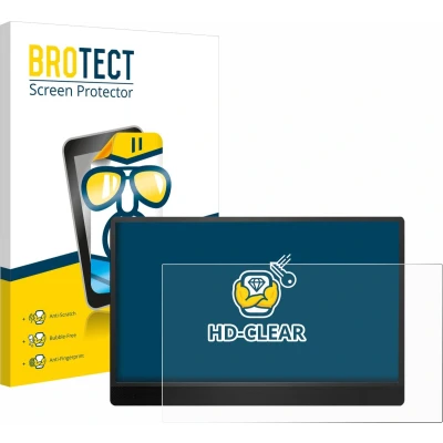 Afbeelding van BROTECT Screenprotector voor MSI Pro MP161 E2 Folie Beschermfolie transparant