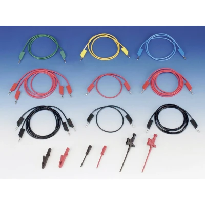 Afbeelding van SKS Hirschmann 935980410 Meetsnoerenset Banaanstekker 4 mm 1.00 m Zwart, Rood, Blauw, Geel, Groen 1 stuk(s)