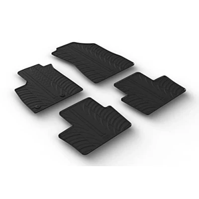 Afbeelding van Gledring 0019 Vloermatset Rubber voor en achter 4 zwart