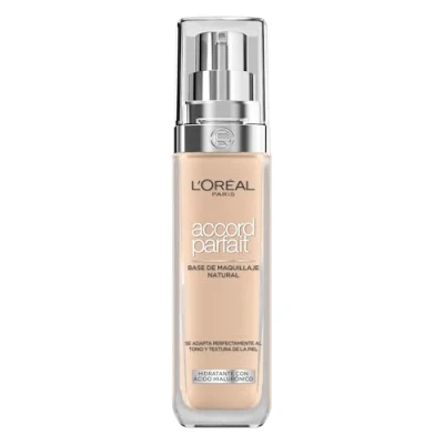 Image de L’Oréal Paris Fond de teint Accord Parfait 3R/C à couvrance naturelle avec acide hyaluronique et SPF 16 30 ml
