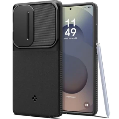 Afbeelding van Spigen Optik Armor beschermhoes compatibel met Samsung Galaxy S25 Ultra zwart