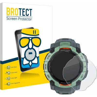 Afbeelding van BROTECT Schutzglas Schutzfolie Displayschutz Display Schutz Glas Folie matt, Smartwatch beschermfolie, Grijs