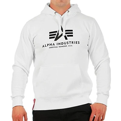 Image de Alpha Industries Basique Hoody blanc 3XL