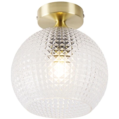 Afbeelding van QAZQA Art Deco plafondlamp messing Sphere