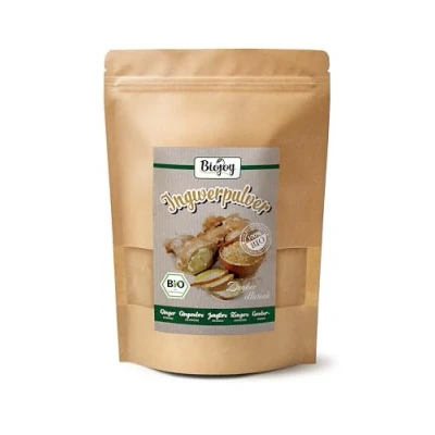 Afbeelding van Biojoy Biologisch gemberpoeder (500 g), gemalen gemberwortel (Zingiber officinale)