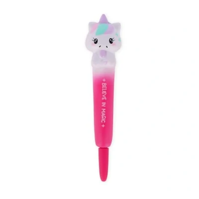 Afbeelding van Legami anti stress gelpen Squeezies, schrijfwaren om te schrijven, ontspannen, stift, superzacht, zwarte inkt, diameter punt 1 mm, eenhoorn thema