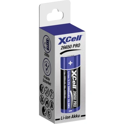 Afbeelding van XCell Speciale oplaadbare batterij 26650 Li ion 3.7 V 5000 mAh