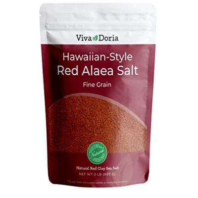 Afbeelding van Viva Doria Hawaii zeezout rood Alaea fijnkorrelig, 2 lb (907 g)
