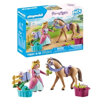 Image de Playmobil Princess Magic Starter Pack 71801 Princesse cavalière avec cheval