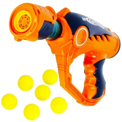 Afbeelding van Speelgoedpistool met schuimballetjes voor kinderen, lichtgewicht