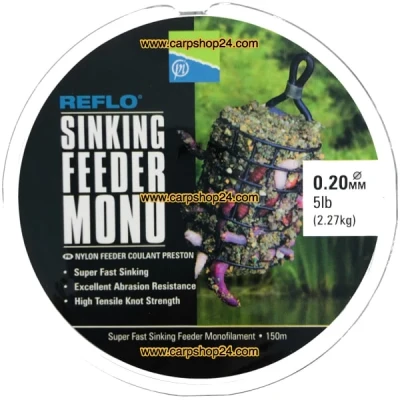 Afbeelding van Preston Reflo Sinking Feeder Mono 150m Maat : 0.20mm