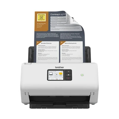 Image de Brother ADS 4500W Scanner de documents CIS Double Recto verso A4 600 dpi x jusqu&#039;à 35 ppm (mono) / (couleur) Chargeur automatique (60 feuilles) 5250 pages par jour USB 3.0 Gigabit LAN Wi F