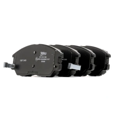 Afbeelding van VALEO 301505 Remblokkenset FIRST Vooras Incl. slijtage waarschuwingscontact Zonder slotschroefset, Met anti kreukplaat SSANGYONG: Rodius 2, I