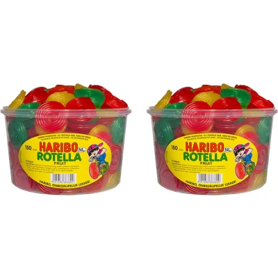 Afbeelding van Haribo Fruit Rotella (jo jo) silo 150 stuks 2 Pack