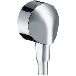 Afbeelding van Hansgrohe FixFit muuraansluitbocht met geïntegreerde terugslagklep