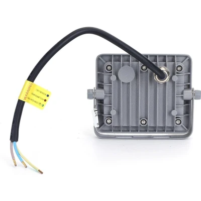 Afbeelding van Buitenlamp grijs LED bouwlamp 20W=180W schijnwerper daglichtwit 6500K 90 lichthoek waterdicht IP65