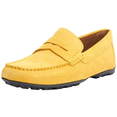 Afbeelding van Geox Mocassins, Heren, Maat: 44, Yellow Leer