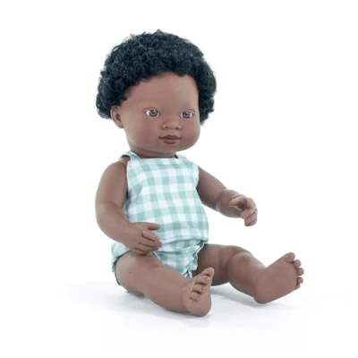 Afbeelding van MINILAND Pop Afrikaanse Jongen 38cm.