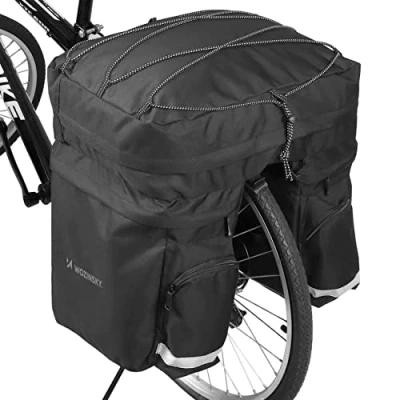 Afbeelding van Fietstas Dubbel Waterdicht met Reflectoren Voor Volwassenen 60L