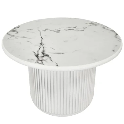 Afbeelding van Salontafel Wit Melamine 80x80x42 cm Easy Giga Meubel