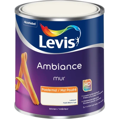 Afbeelding van Levis muurverf Ambiance krijteffect 1l oneindig grijs