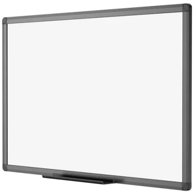 Afbeelding van VIZ PRO Magnetisch whiteboard, droog afwisbaar, 90 x 60 cm, A1, afwisbaar whiteboard met zwart aluminium frame en penhouder